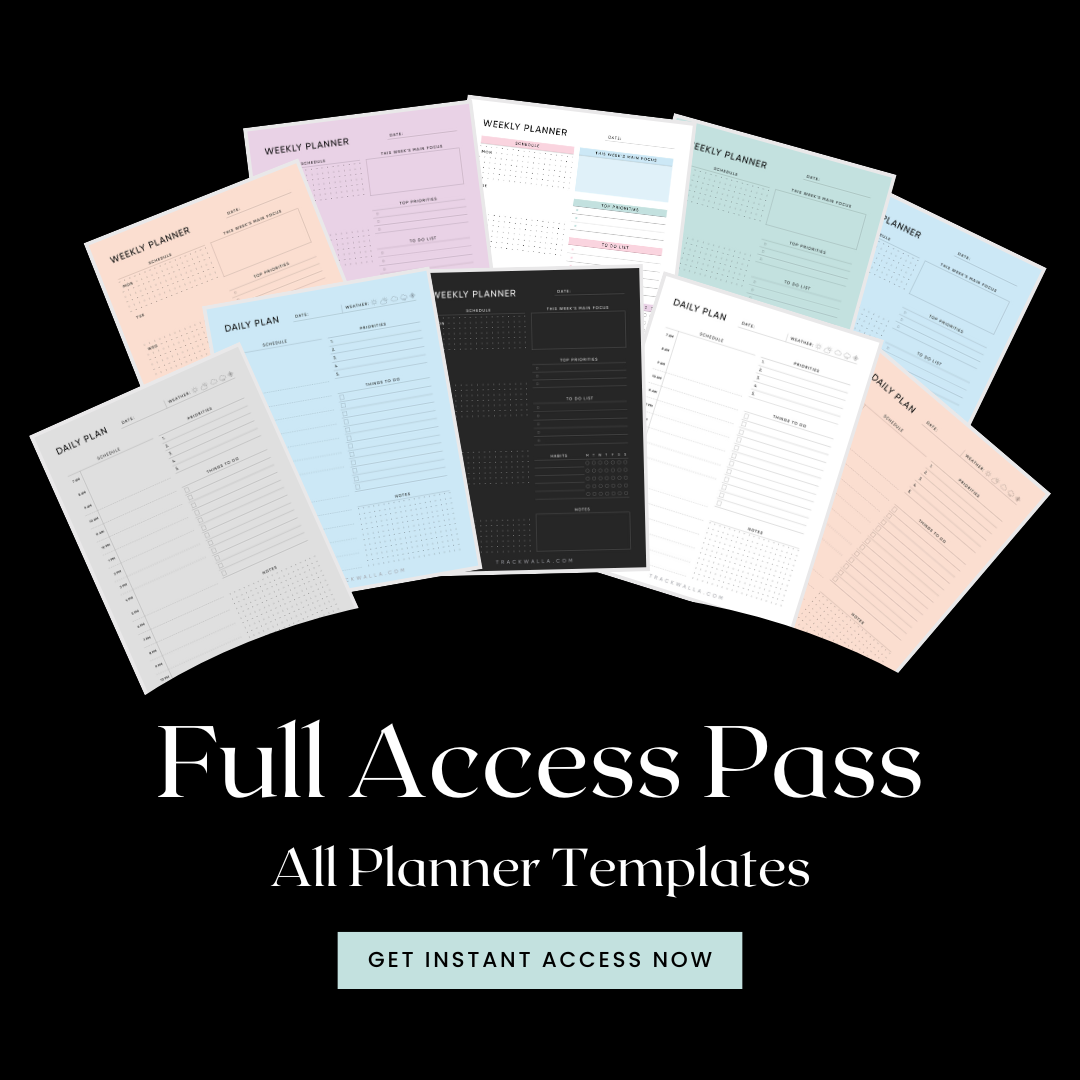 All Planner Templates - Full Access Pass