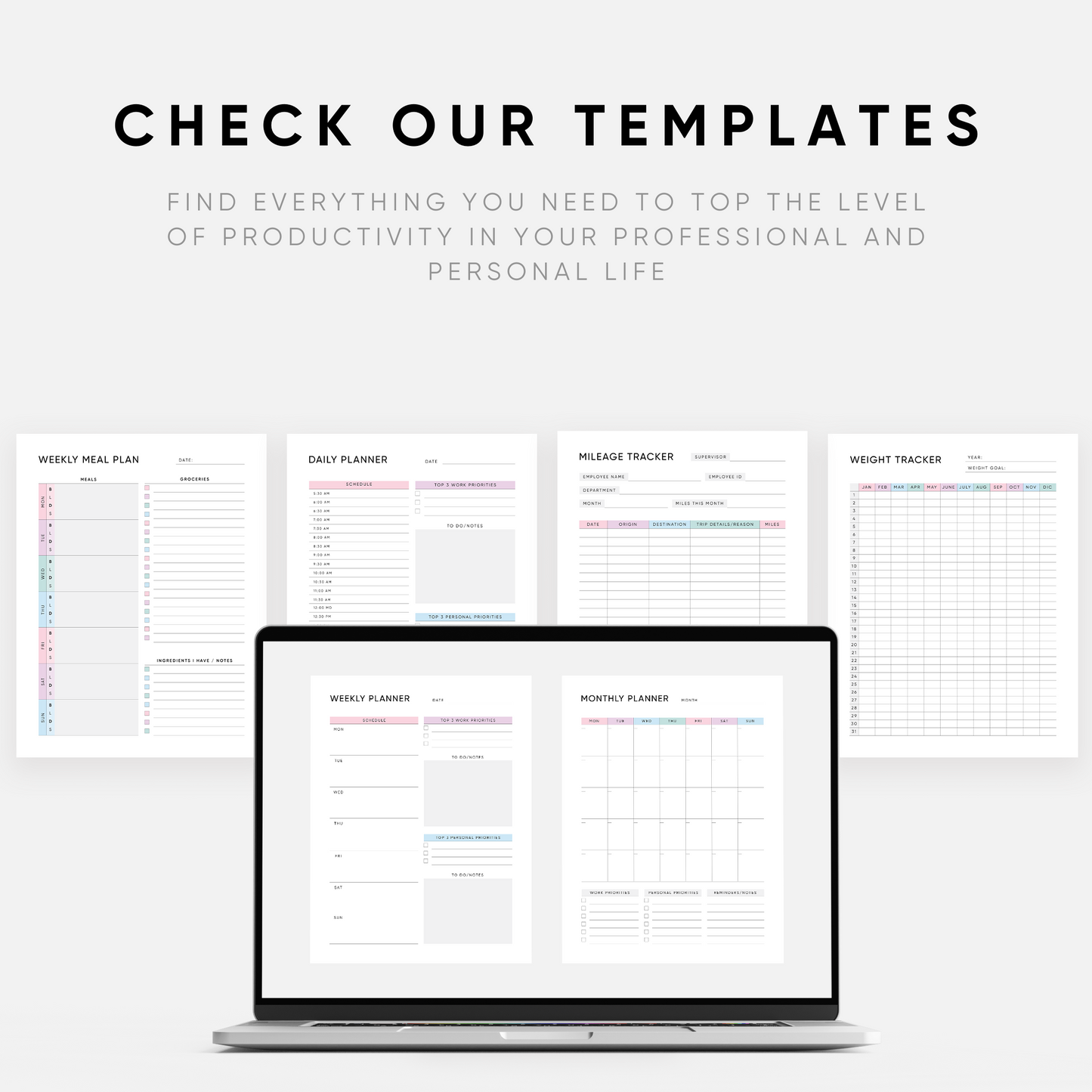 All Planner Templates - Full Access Pass